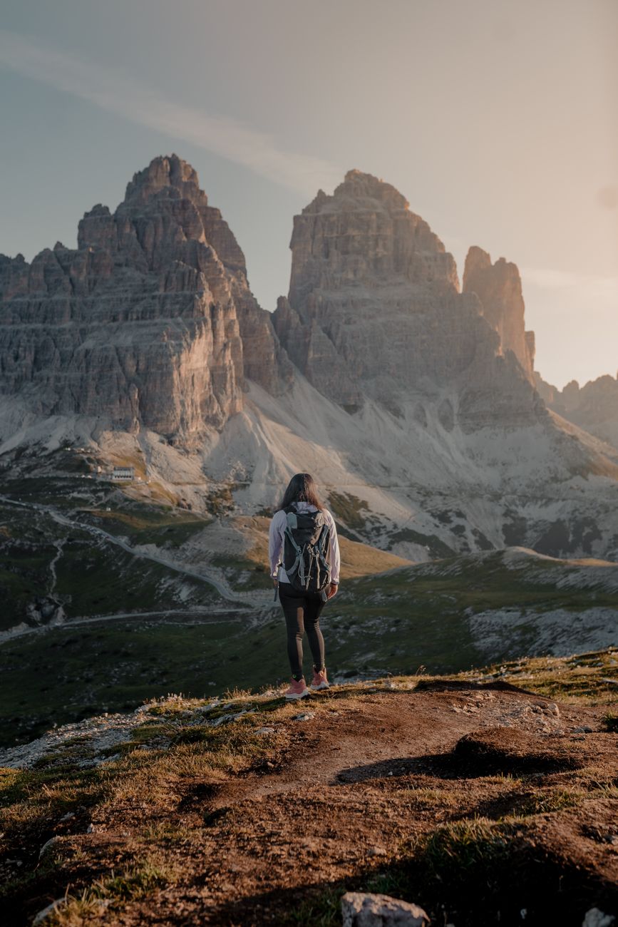 Alpine meadow trail in northern Italy